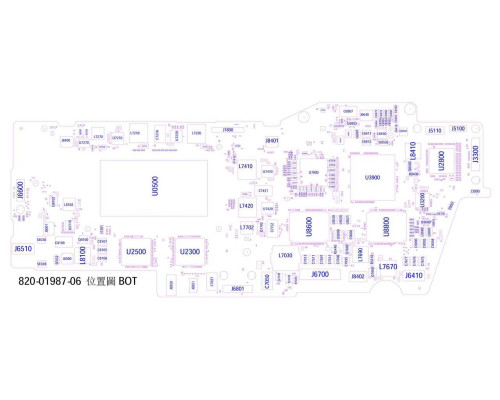 APPLE MACBOOK PRO13 2020 A2289 820-01987 BOARDVIEW
